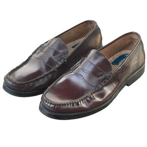 Nunn Bush Burgundy Penny Loafer with Comfort Gel - Men's Size 9